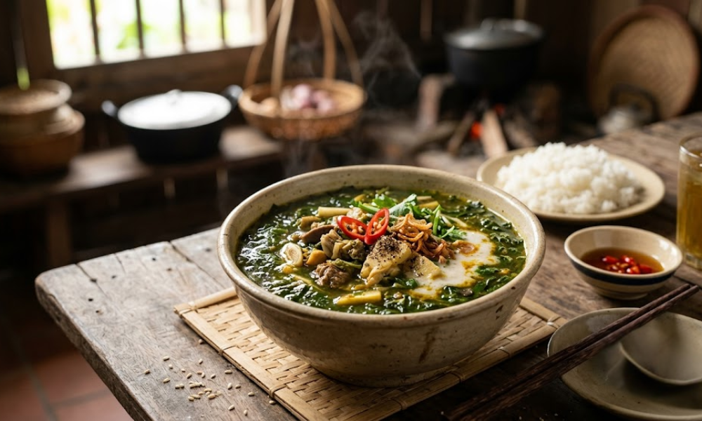 bát canh lá đắng