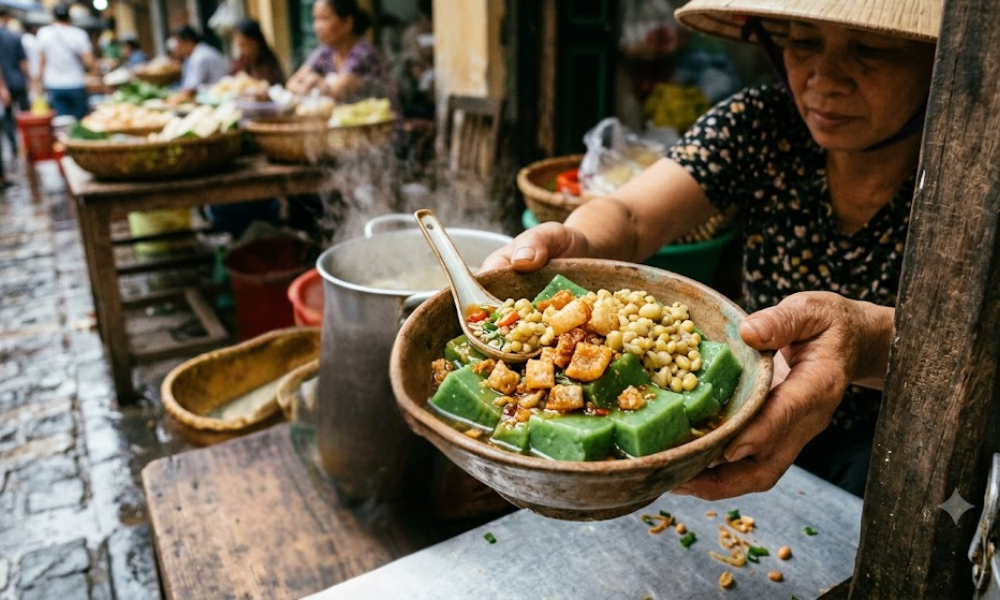 bánh đúc sốt Thanh Hóa