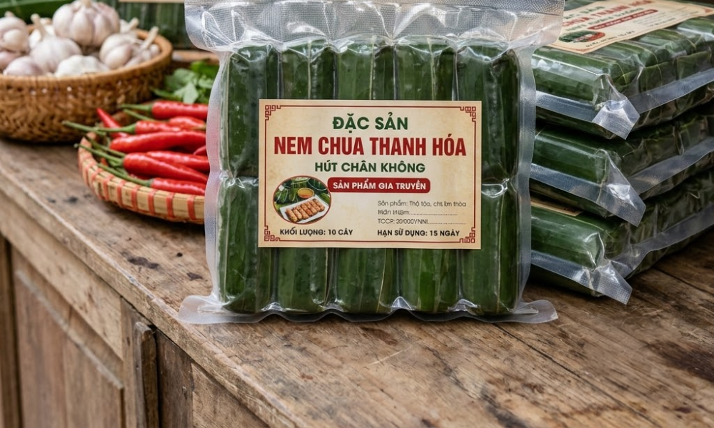 Nem chua hút chân không